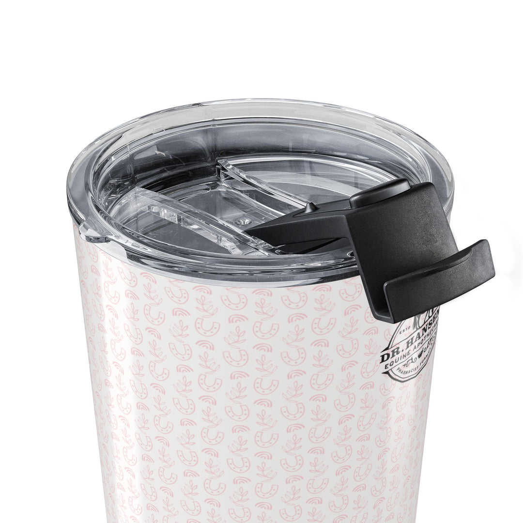 Pink Horseshoes & Rainbows Tumbler 20oz