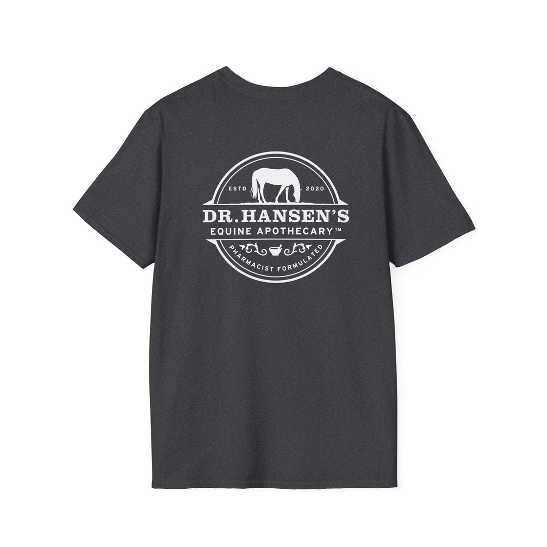 Dr. Hansen's Equine Apothecary Logo T-Shirt | Softstyle Unisex Cotton Tee