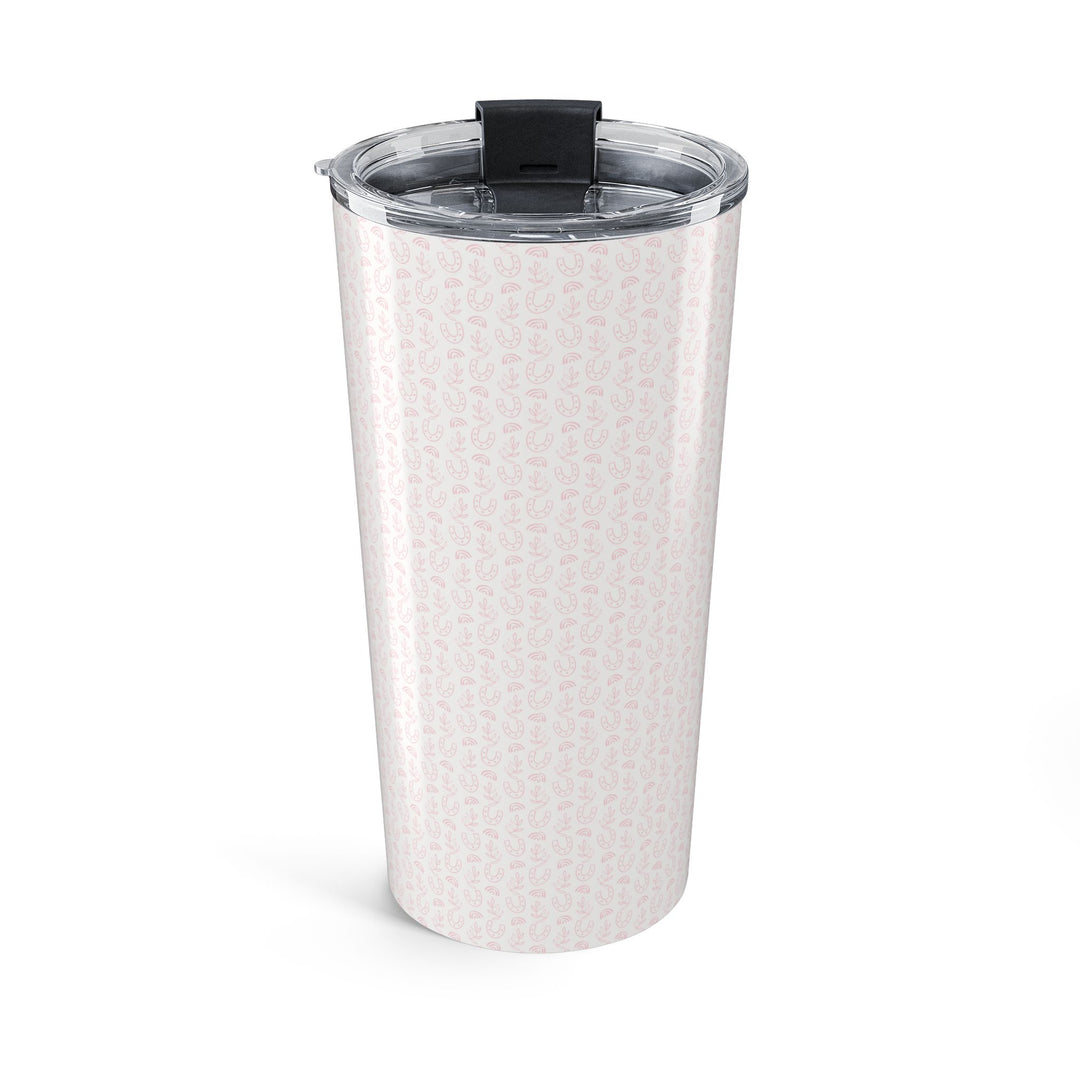 Pink Horseshoes & Rainbows Tumbler 20oz
