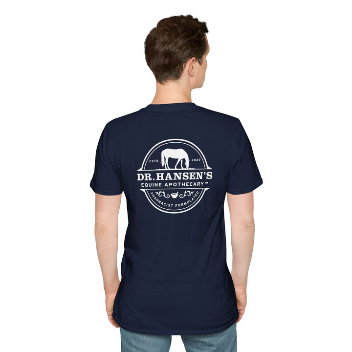 Dr. Hansen's Equine Apothecary Logo T-Shirt | Softstyle Unisex Cotton Tee