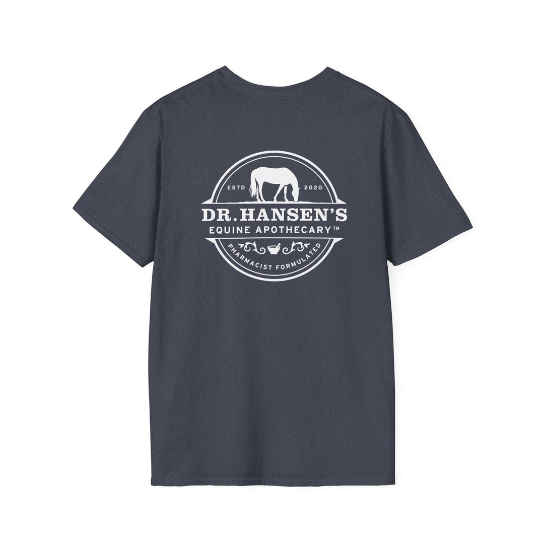 Dr. Hansen's Equine Apothecary Logo T-Shirt | Softstyle Unisex Cotton Tee
