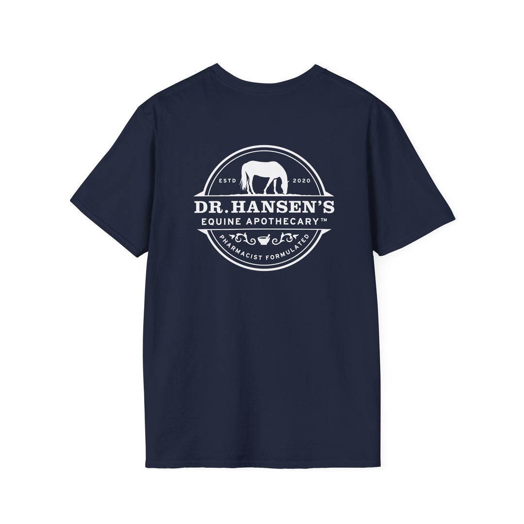 Dr. Hansen's Equine Apothecary Logo T-Shirt | Softstyle Unisex Cotton Tee