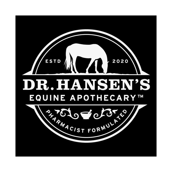 Dr. Hansen's Equine Apothecary Matte Indoor Poster | Brand Logo